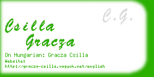 csilla gracza business card